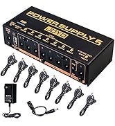 JOYO Built-in 4400mAh Rechargeable Battery Guitar Effect Pedal Power Supply 8 Outputs 9V 12V 18V ...