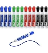 SUQJOY Dry Erase Markers, Chisel Tip Whiteboard Markers, Low Odor Thick Dry Markers, 12 Pack 4 As...