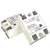 YQSIYU Solid State Relay 25AA 2PCS Single Phase SSR-25AA Input 80-250V AC to Output 24-380V AC 25A