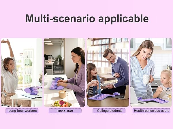 Ergonomic Wireless Keyboard Mouse