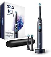 Oral-B iO Series 8 Electric Toothbrush with 2 Replacement Brush Heads and Travel Case, Rechargeab...
