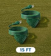 DEWENWILS 15 FT Outdoor Extension Cord for Halloween, Weatherproof 16/3 SJTW Power Cable for Outd...