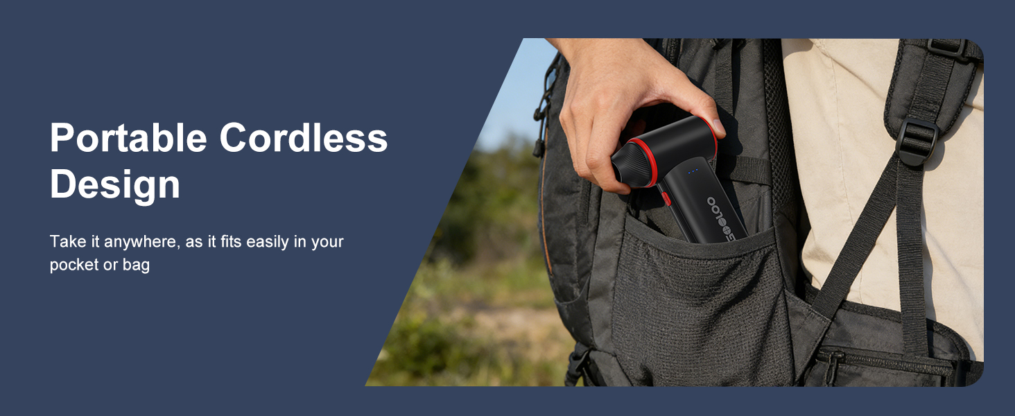 Portable design, compact size