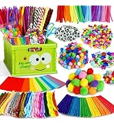 FUNZBO Arts and Crafts Supplies for Kids - Kids Crafts for Kids Ages 4-8 with Construction Paper,...