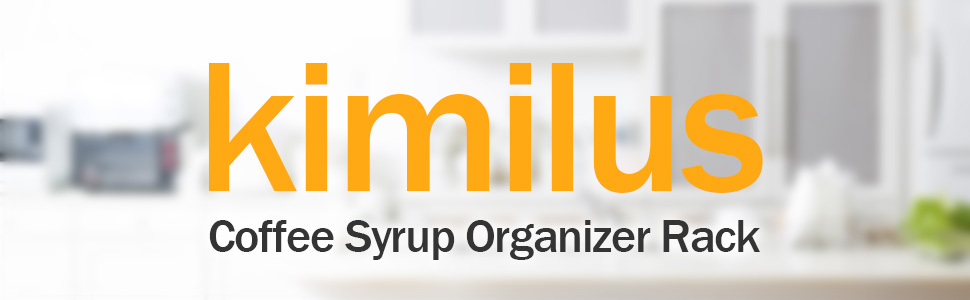 kimilus coffee syrup organizer rack