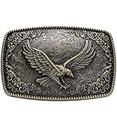 TYWestyles Belt Buckles for men women - Western Cowboy Belt Buckle American Flag and Eagle Belt B...