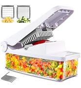 Geedel Vegetable Cutter, Onion Cutter Pro Food Chopper, Kitchen Vegetable Slicer Dicer Cutter, Ve...