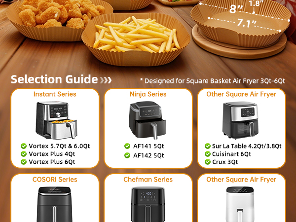 7&amp;#39;&amp;#39; Air Fryer Liners
