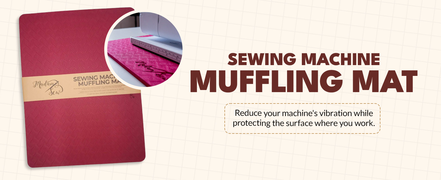 sewing machine MUFFLE mat madam sew accessory gift Christmas birthday women her mom daughter craft
