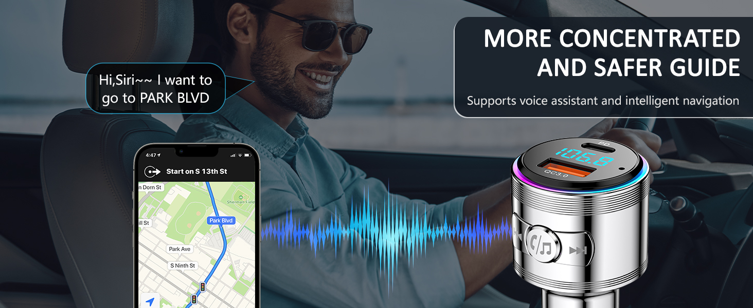 bluetooth radio transmitter for car
