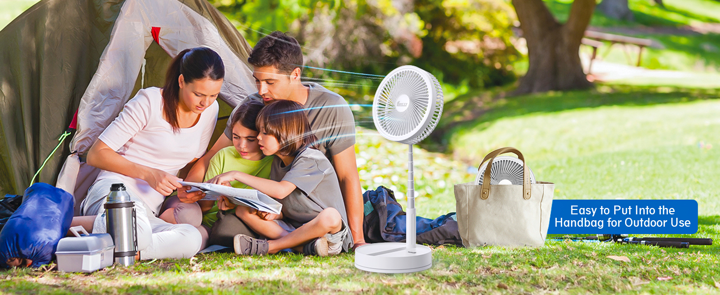 camping fan camp fan packable fit in bag and suitcase