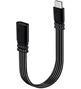 YINGAYOU Flat USB C Extension Cable USB C Male to Female Extension Cable Support Charging and Dat...