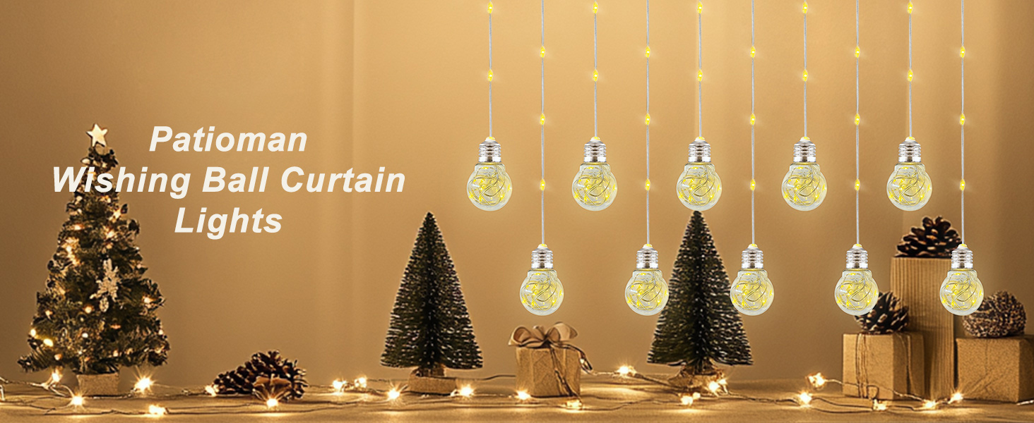wishing ball curtain lights