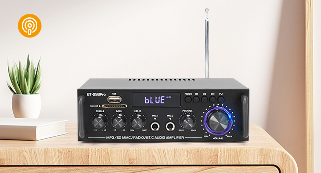 stereo receiver for home audio