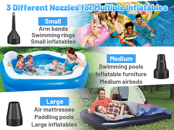 Air Pump with 3 Nozzles