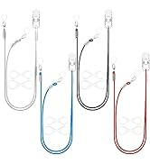YorkSound Set of 4 Hearing Aid Clips, Adjustable Hearing Aid Lanyard Anti-Lost BTE Clip String wi...