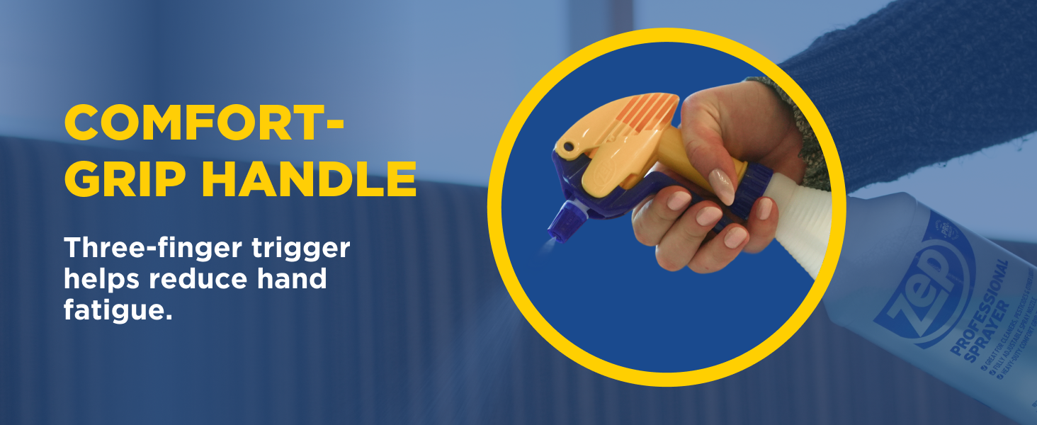 Three-finger trigger helps reduce hand fatigue.