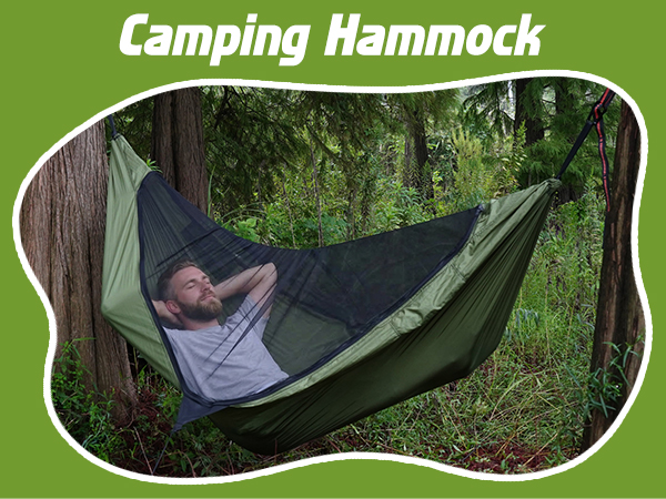 CROSSHIP Camping Hammock with Mosquito Net with Built-in Underquilt &amp; Hammock Rain Fly Tarp