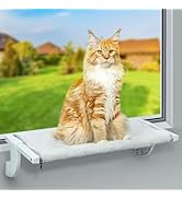 Sunhoo Cat Window Perch Hammock Kitty Bed for Windowsill Bedside Large Cats Shelf Seat inside wit...