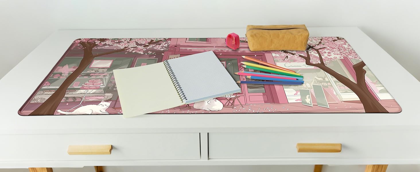 anime gaming mouse pad,large mouse pad for desk,keyboard and mouse pad