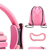 Pilates Ring Set 15 PCS, Home Pilates Essentials Kit for Women, 12”Pilates Ring and 9”Ball Set, P...