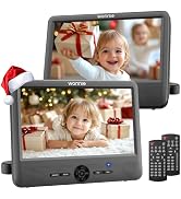 WONNIE 10" Car DVD Players, Portable DVD Player Dual Screen Play Two Different or The Same Movie ...