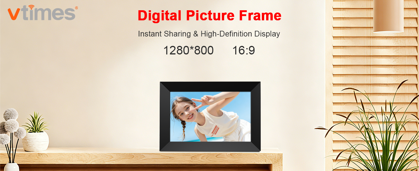 Digital Picture Frame-Black