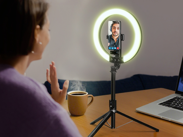 light for video recording ring light with stand for TikTok/Makeup/Live Streaming
