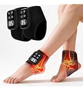 Foot Renew Massager for Neuropathy,4-in-1 Cordless Portable Foot and Ankle Massager for Heel Warm...