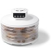 Food Dehydrator FD906 – 5 Tray Adjustable, BPA-Free – 4-Hour Quick Drying, Even Heat, Easy Temp C...
