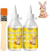 JAOJAO Mosaic Tile Glue, Mosaic Adhesive Super Strong Adhesion Durable Firm Flexible Weather and ...