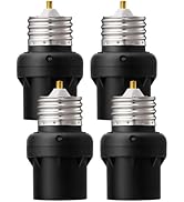 DEWENWILS Light Sensor Socket, E26/E27 Light Socket Adapter, 360° Sensor Rotation, Dusk to Dawn L...