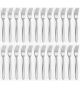 24 Pieces Forks Set (7.8”), Unokit Forks Silverware Set, Stainless Steel Dinner Forks, Table Fork...