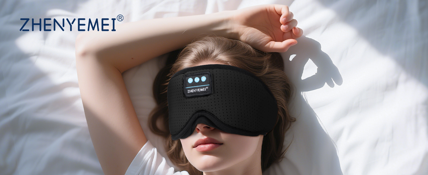 3D Sleep Mask with Bluetooth Headphones