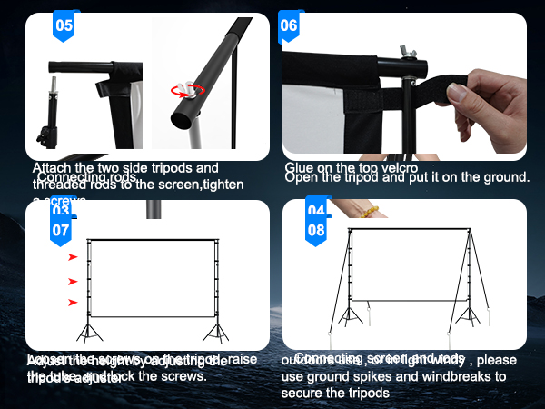 150 inch projector screen
