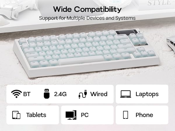 G84 PRO Mechanical Keyboard with Silicone Keycaps