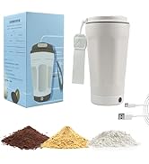USB Rechargeable Self Stirring Coffee Cup,Stainless Steel Travel Mug with Magnetic Mixing,12oz Ca...