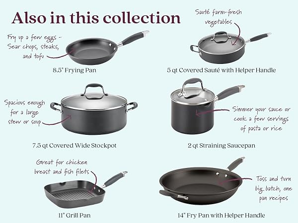 other cookware pieces in the collection