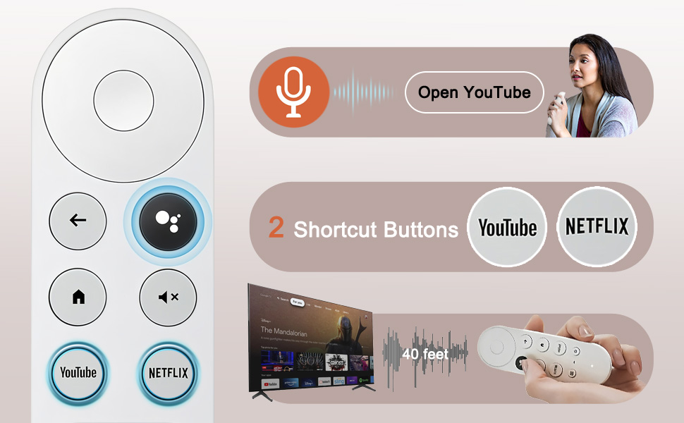 Voice Remote control for Google TV