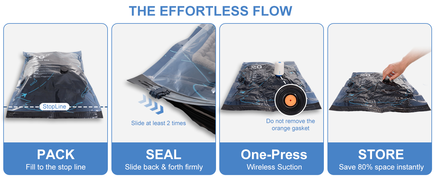 Vacuum Seal Bags for Clothing Travel