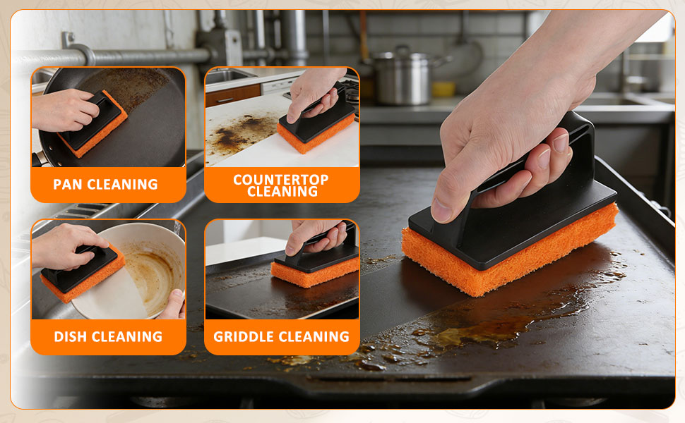15pcs griddle cleaning kit