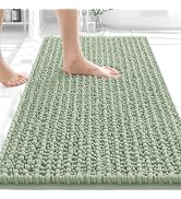 OLANLY Bathroom Rug Mat 30x20, Thick Soft and Absorbent Chenille Bath Mat, Non-Slip Rubber Backin...