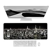 Mouse Pad - New York Cityscape Mousepad, Gaming Mouse Pad with Non-Slip Rubber Base, Stitched Edg...