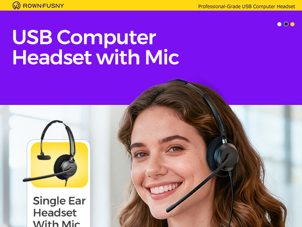 usb headset with mic mono headset wired with mic mute on boom headphones wired with mic 