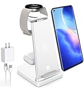 Wireless Charger for Charging Station, 3 in 1 Charger Stand for Multiple Devices Fast Dock for Sa...
