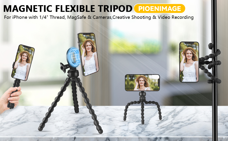 Magnetic Flexible Tripod for iPhone