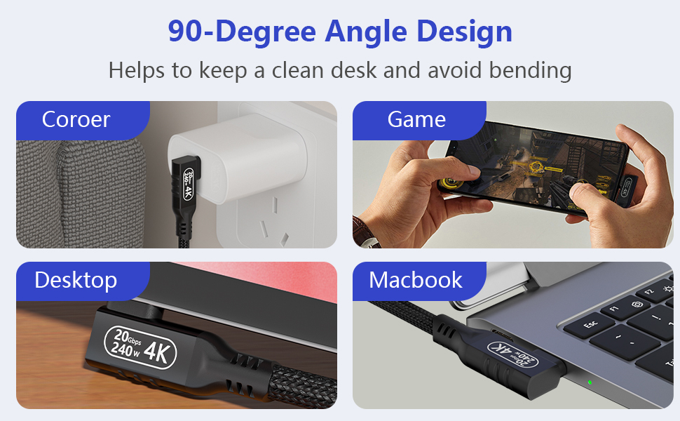 90 degree usb c