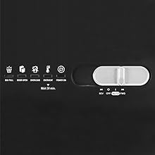LED status indicators and 4-mode switch