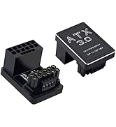 COMeap 12VHPWR 180 Degree Angled Adapter, ATX 3.0 16 Pin GPU PCIe Power Adapter Connector 600W fo...