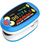 Rechargeable Child Pulse Oximeter – Oxygen Monitor for Kids and Babies, Pediatric Fingertip Blood...